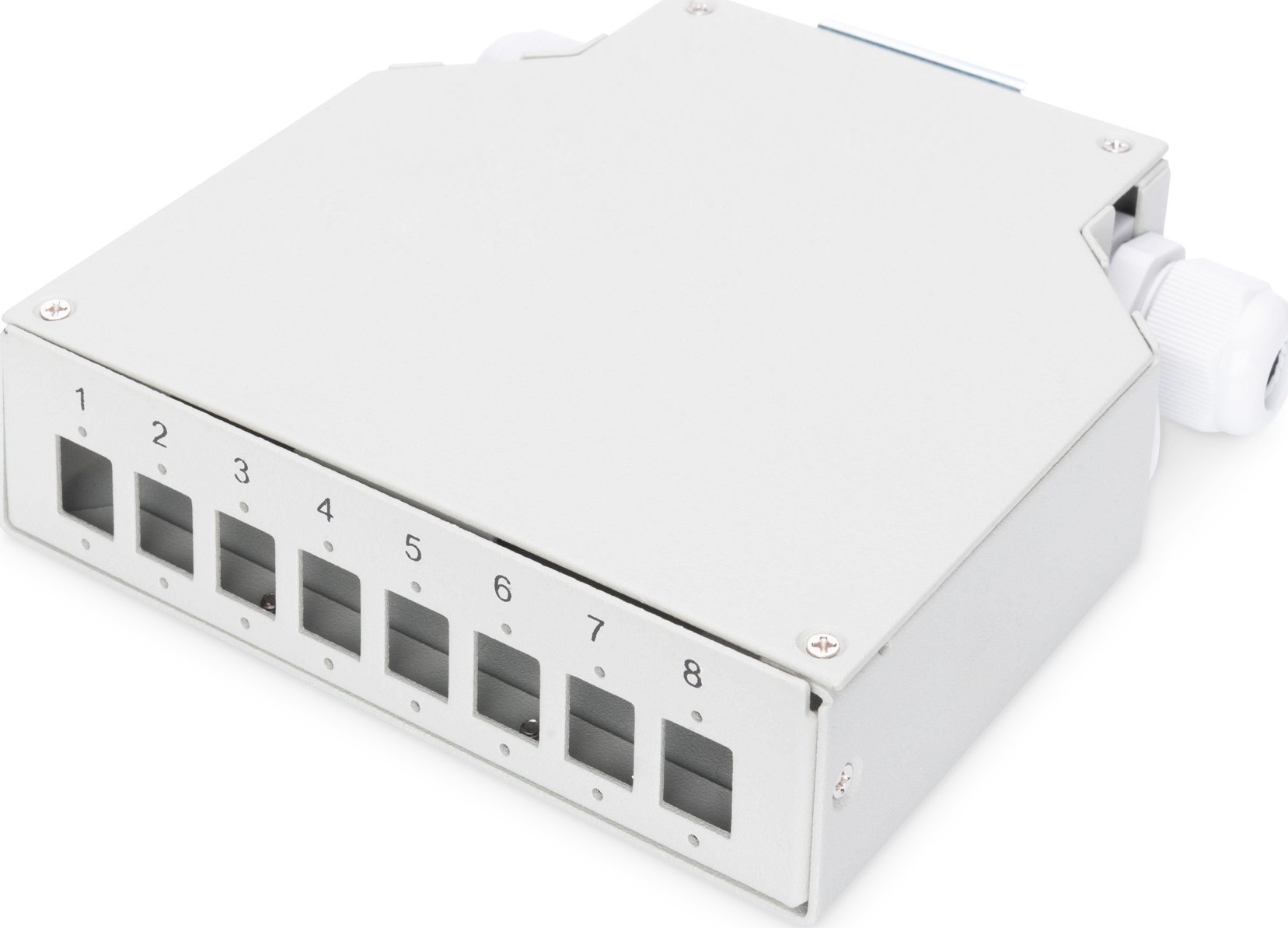 Digitus Assmann DIN RAIL SPLICE BOX/FOR 8 LC/DX COUPLERS