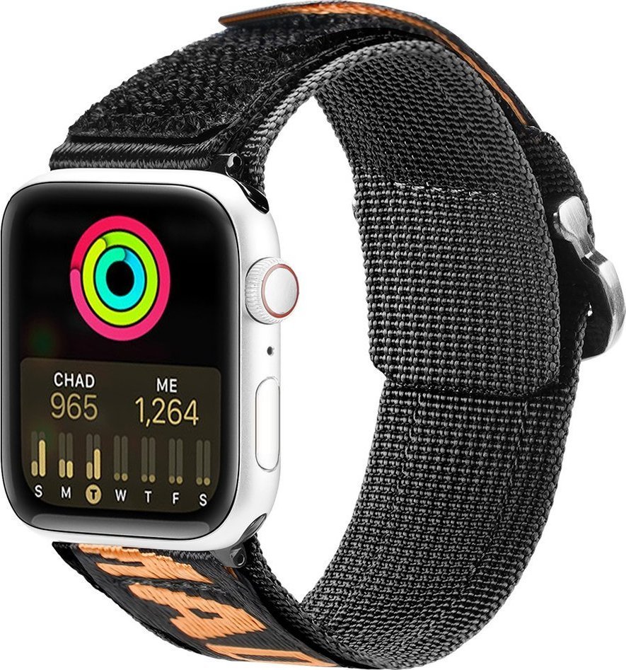 Dux Ducis Dux Ducis Strap (Outdoor Version) pasek Apple Watch Ultra, SE, 8, 7, 6, 5, 4, 3, 2, 1 (49, 45, 44, 42 mm) nylonowa opaska bransoleta czarn