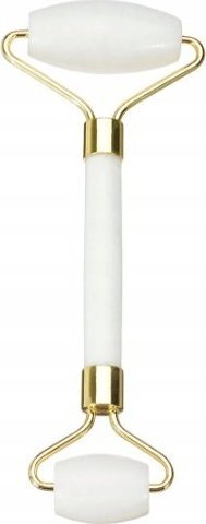 Korbi MASAŻER DO TWARZY Z JADEITU WAŁEK ROLLER BIAŁY