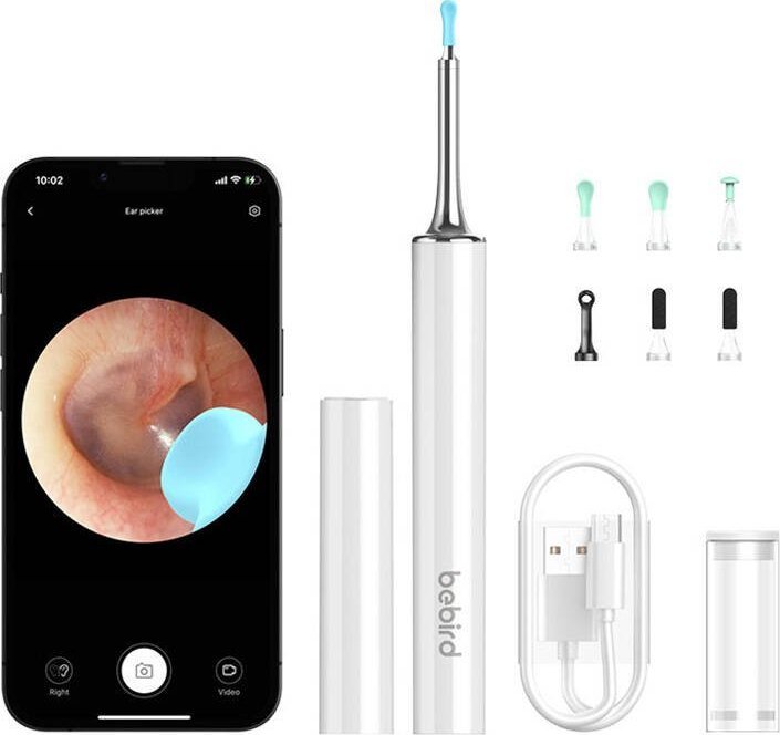 Bebird Otoskop z kamerą do czyszczenia uszu Bebird T15 (biały)