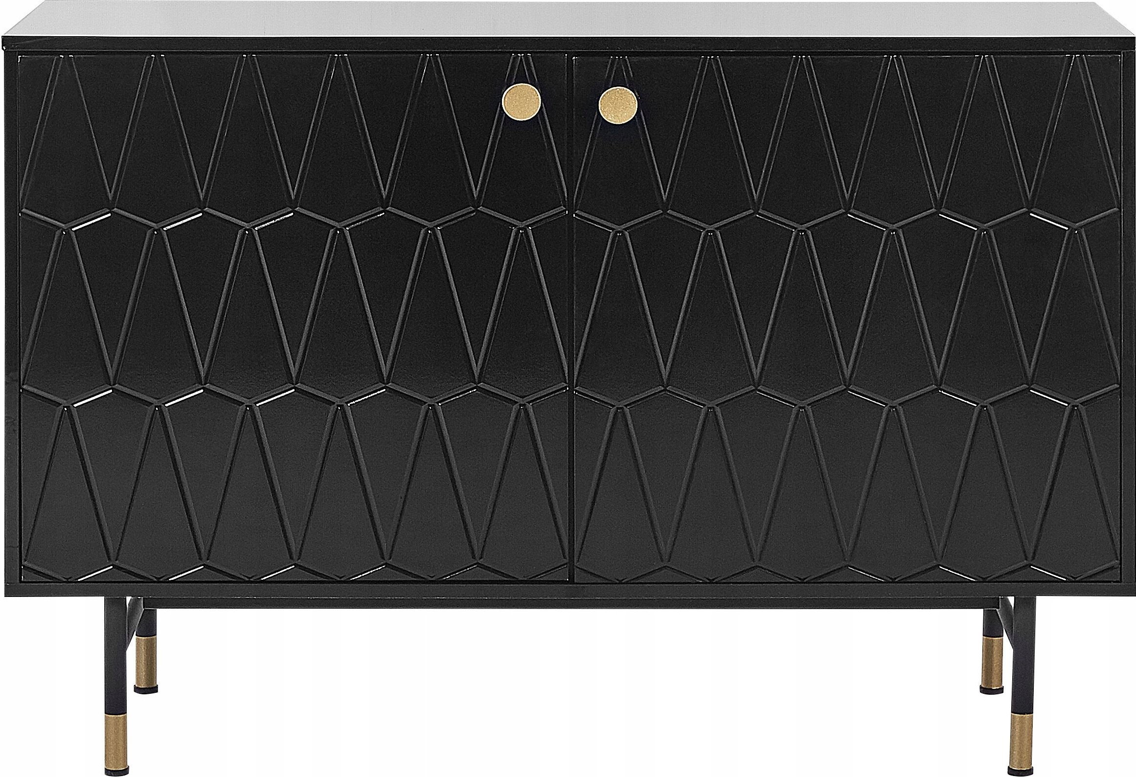 Beliani Szafka dwudrzwiowa czarna ADANTE