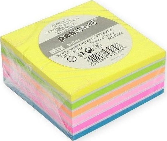 Kostka biurowa mix 75x75 400K