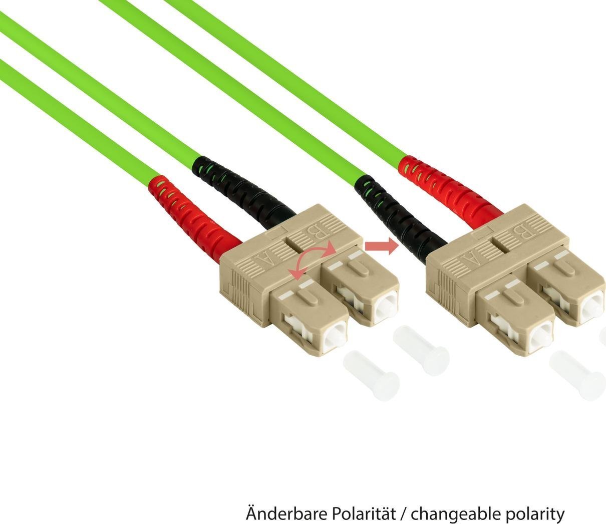 Alcasa Alcasa LW-801SC5 kabel InfiniBand / światłowodowy 1 m SC Zielony