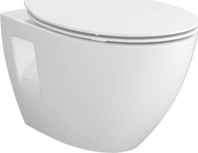 Miska WC S701-724 B904 / MODUO / PLUS OVAL / MISKA WISZĄCA / DESKA SLIM DUROPLAST