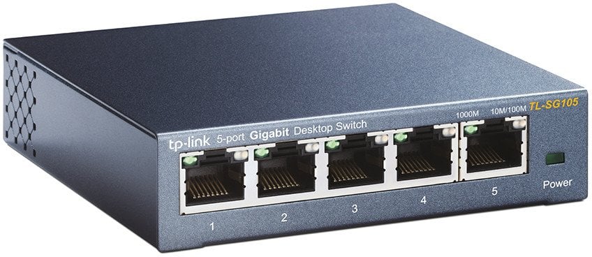 TP-Link TL-SG105 łącza sieciowe Nie zarządzany L2 Gigabit Ethernet (10/100/1000) Czarny