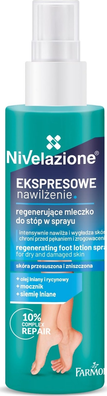 NIVELAZIONE Regenerujące mleczko do stóp w sprayu 100 ml
