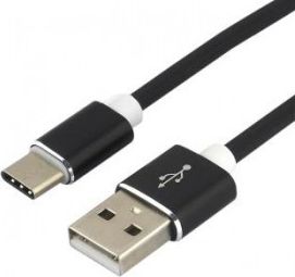 Kabel USB EverActive USB-A - USB-C 1.5 m Czarny (CBS-1.5CB)