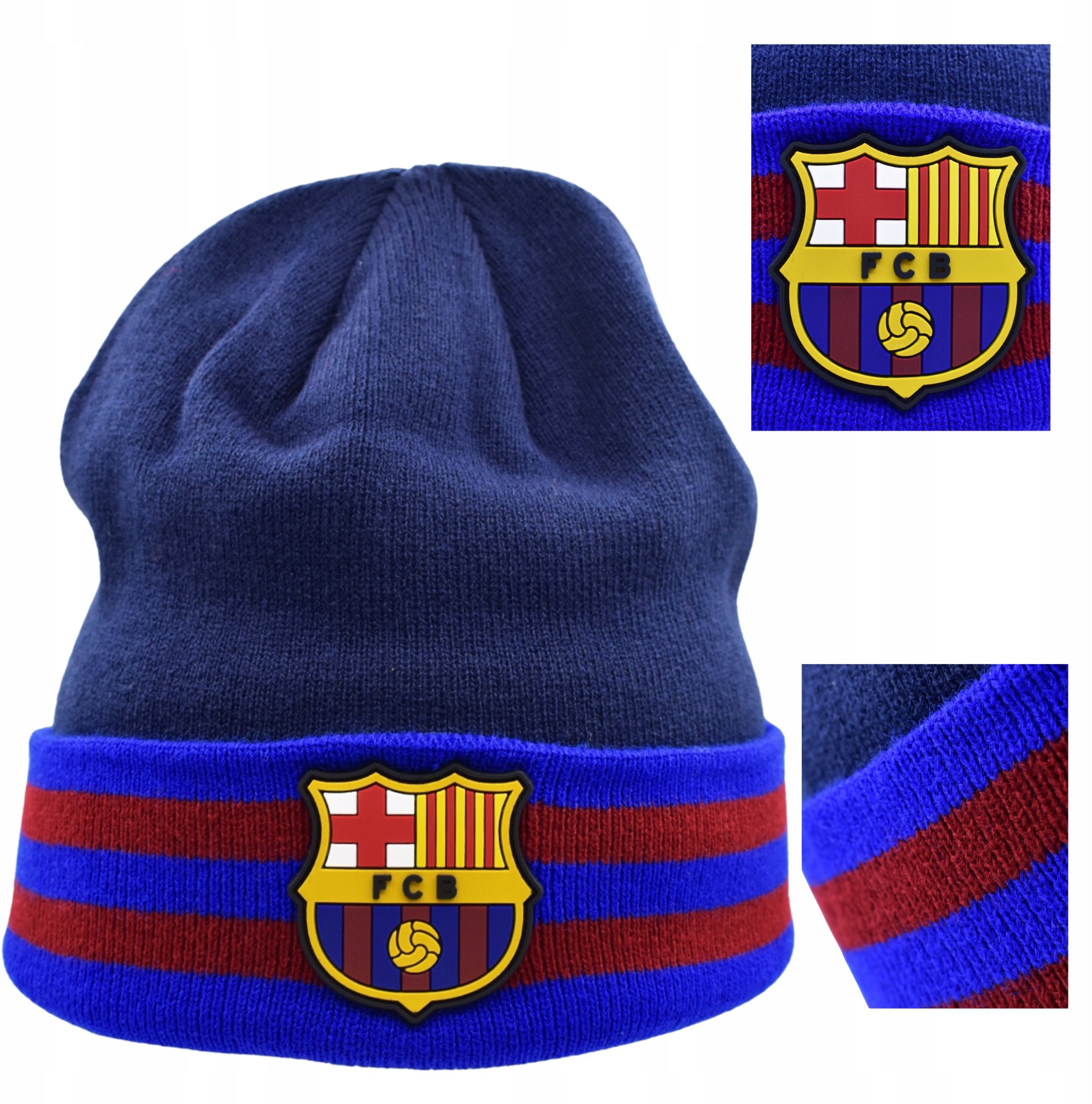 Czapka Zimowa FC Barcelona 52/54 Dziecięca 25/26 licencjonowana Herb Logo