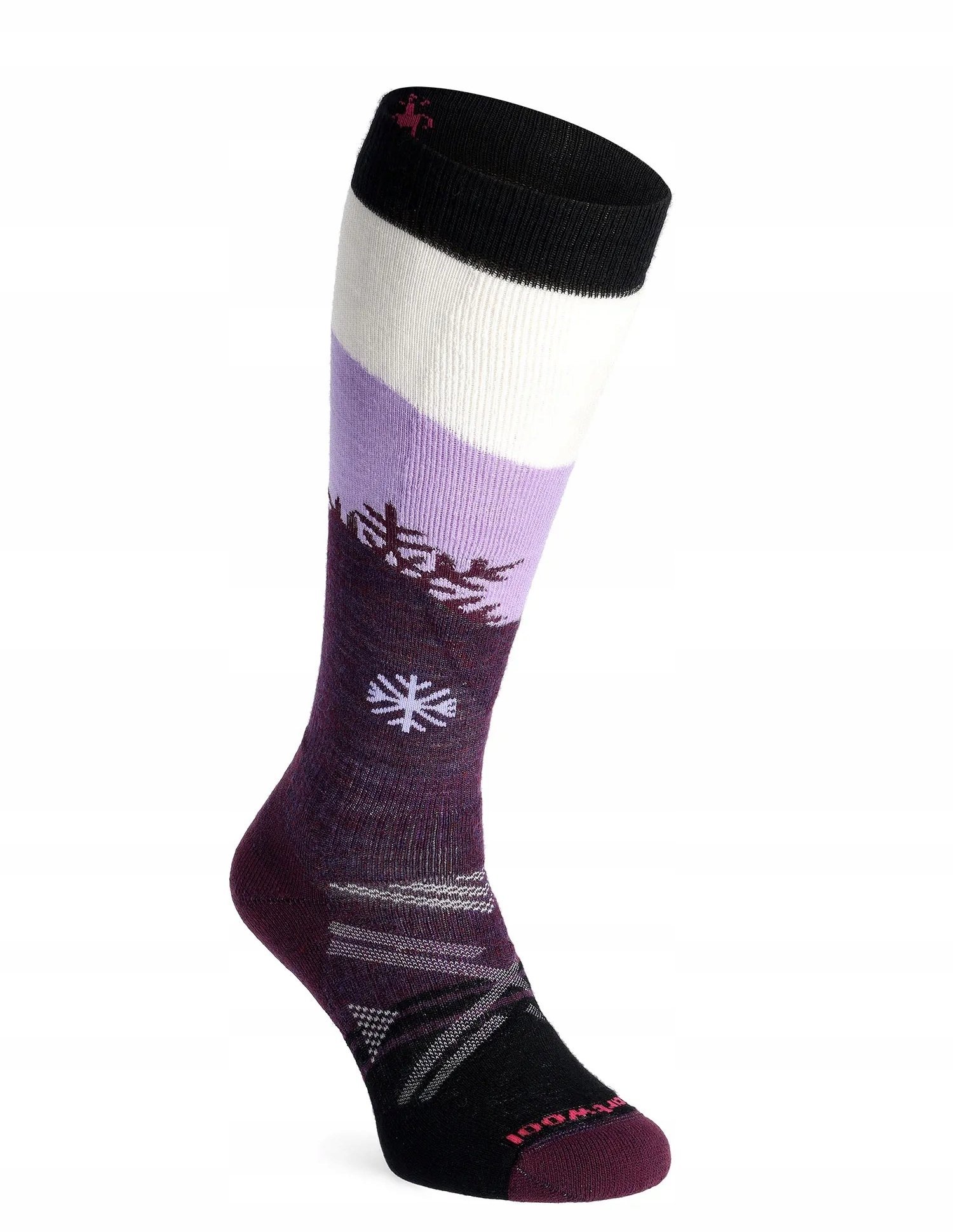 W'S Ski Full Cushion Snowpocalypse Pattern OTC Socks, L90 | purple iris, S