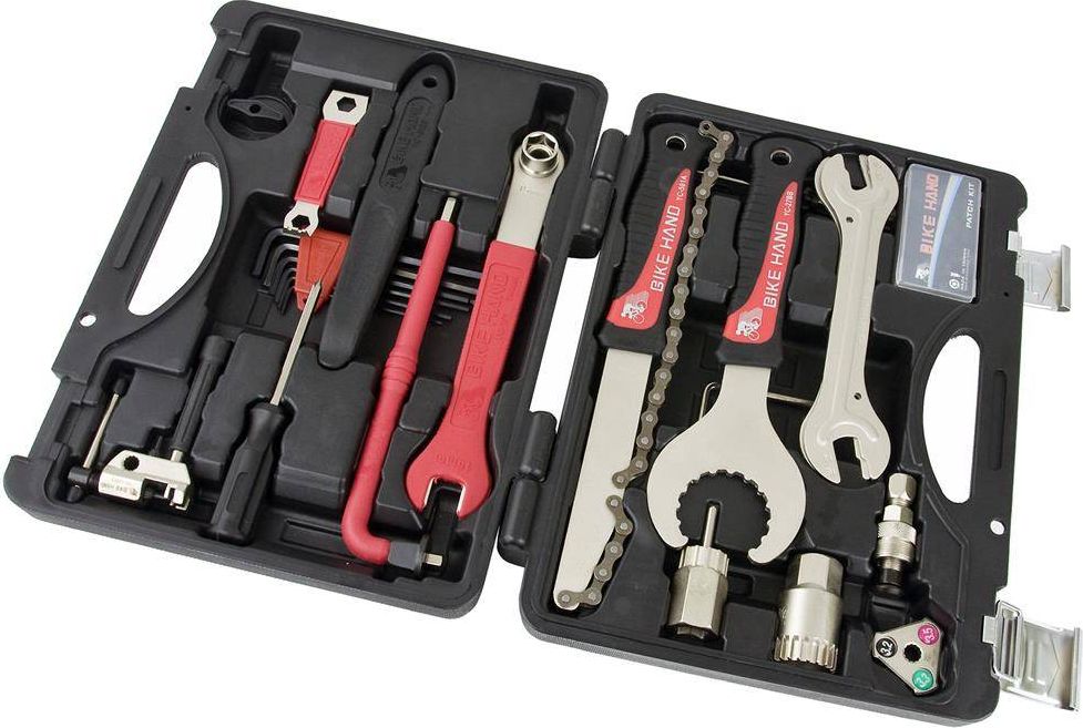 Bike Hand Zestaw narzędzi rowerowych Bike Hand YC-728 w walizce