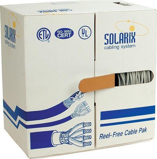 Instalacja kablowa Solarix CAT5e FTP PVC 305m/box