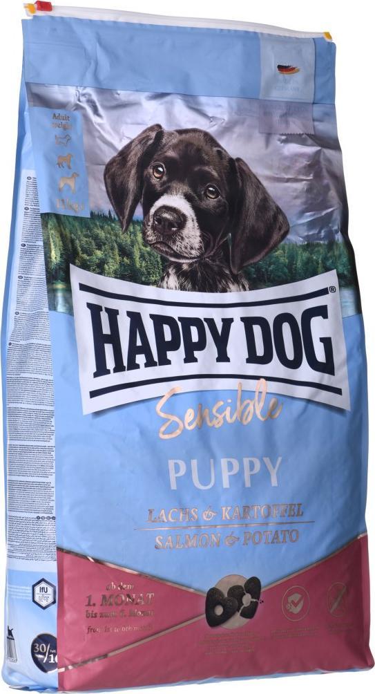 Happy Dog Sensible Puppy, sucha karma, dla szczeniąt, 1-6 miesięcy, łosoś i ziemniak, 10 kg