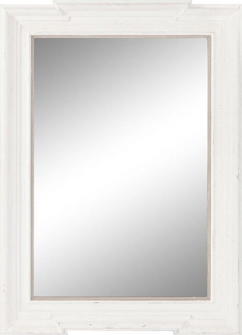 Bigbuy Home Lustro ścienne Home ESPRIT Biały Drewno 85 x 5 x 120 cm