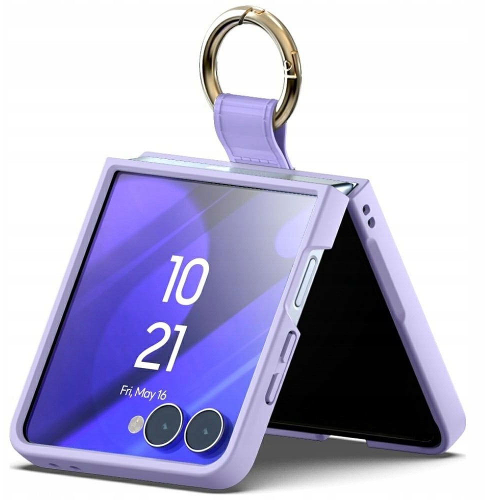 Mercury Etui Gold Ring do Samsung Galaxy Z Flip7 liliowy fiolet