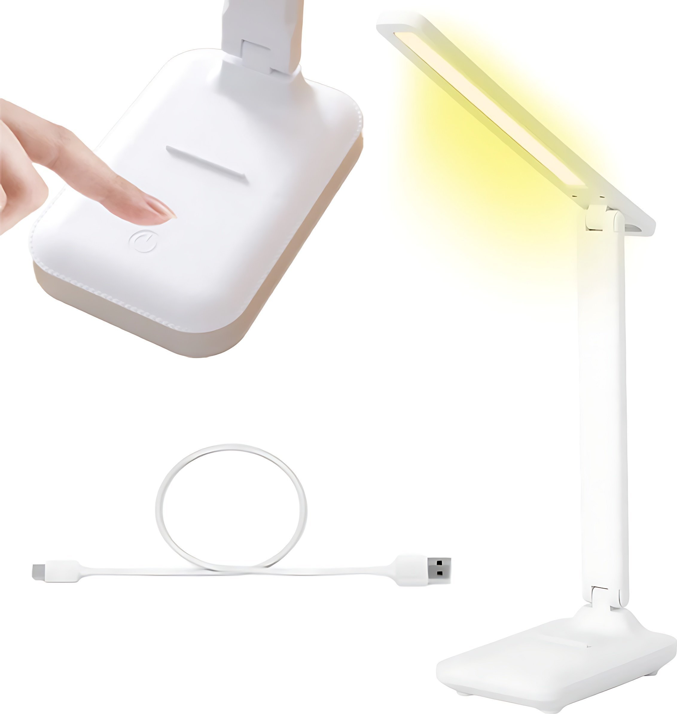 Lampka biurkowa Heckermann biała