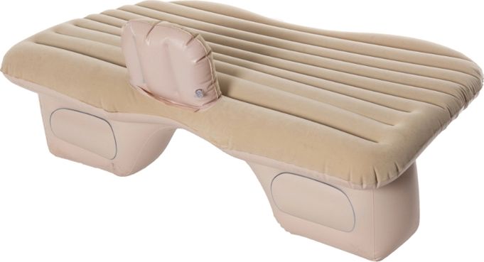 KIK Materac dmuchany łóżko samochodowe 130x80cm beżowy