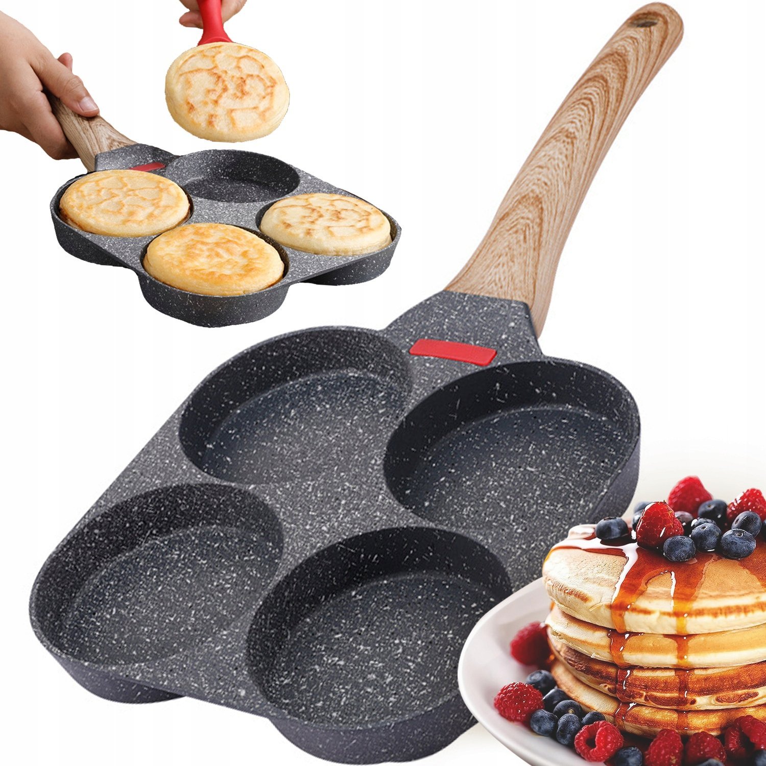 PATELNIA do smażenia JAJEK Pancakes Naleśników Omletów Racuchów Placki 24cm