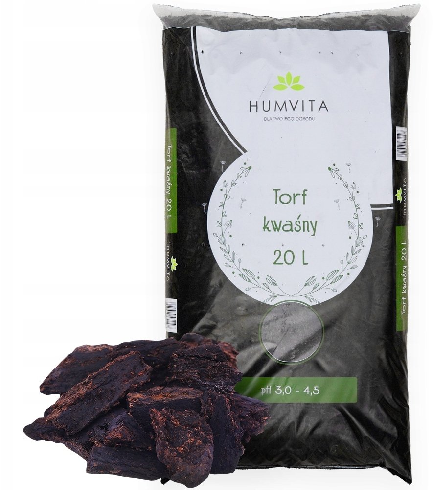 Bimberek TORF KWAŚNY 20L podłoże kwasowe dla roślin kwasolubnych IGLAKÓW TUI BORÓWKI