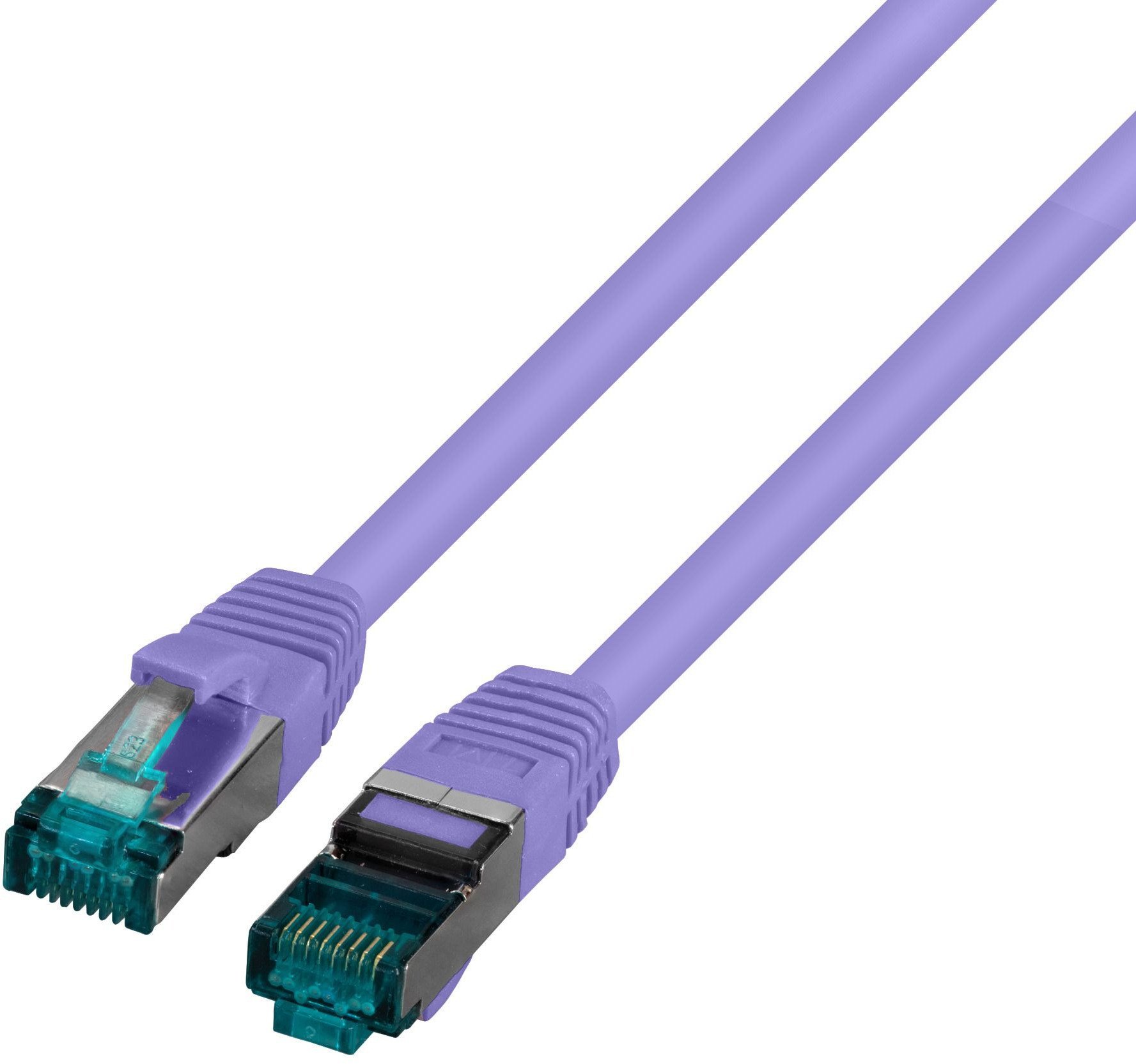 EFB RJ45 Patchkabel S/FTP Cat6A LSZH Violett Laenge 1,5m 4x2xAWG27/7 nach TIA/EIA568B geschirmt Uebertragungsstandards 10Gbit