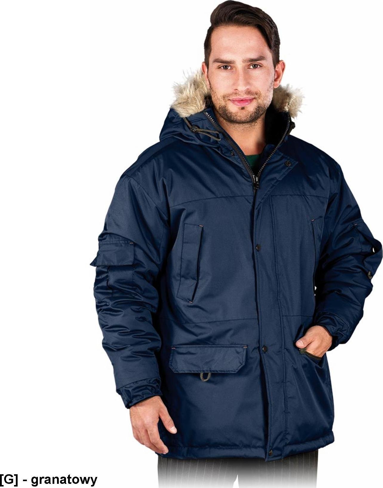 R.E.I.S. GROHOL - Kurtka zimowa - granatowy M