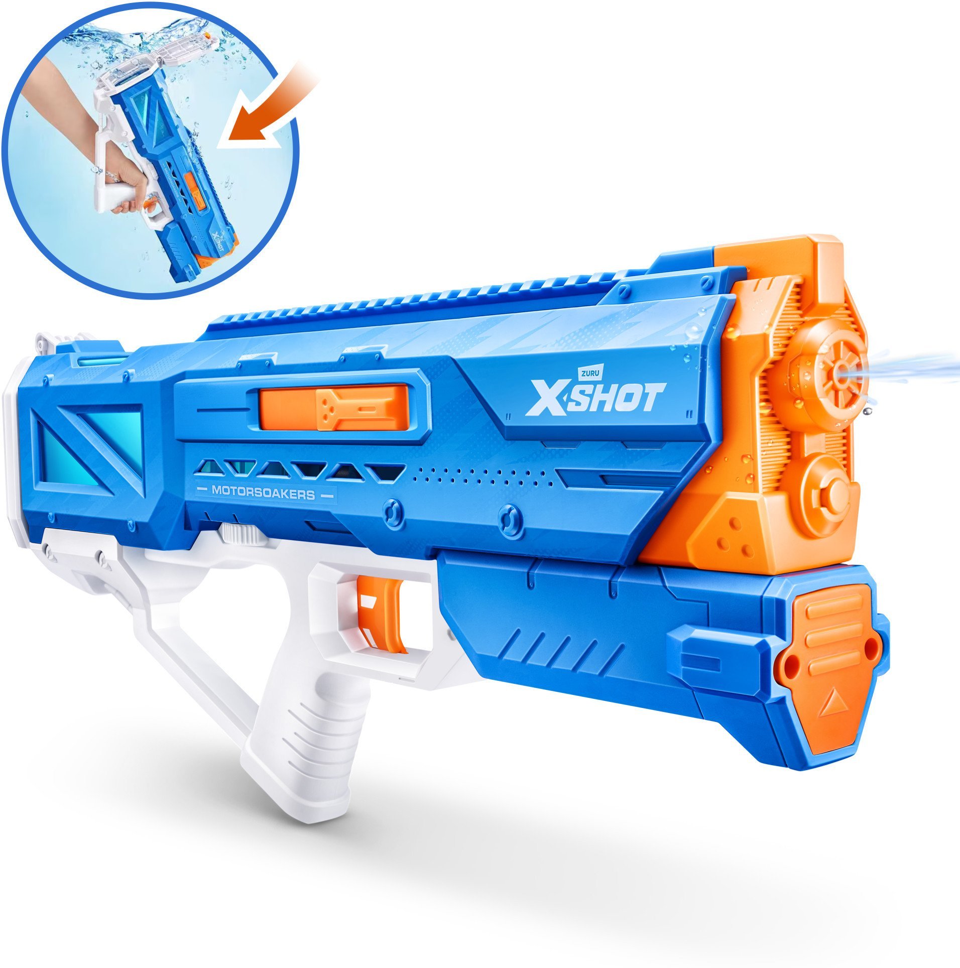 Zuru ZURU XSHOT Water - Hydra Pulse Motor Soaker, water blaster