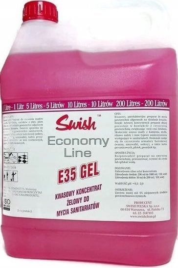 Swish Swish E35 Żelowy preparat do czyszczenia sanitariatów 5 l