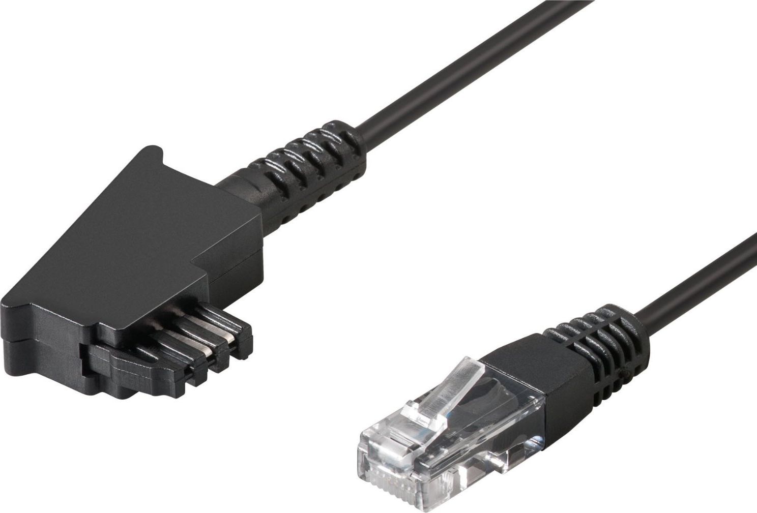 Goobay goobay TAE Anschlusskabel DSL/VDSL, Kabel schwarz, 10 Meter - 51235