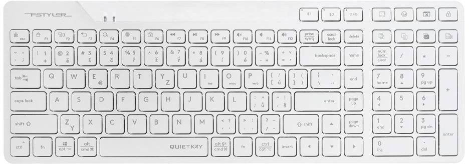 Klawiatura A4Tech FStyler FBK27C AS (FBK27CAS-WH)