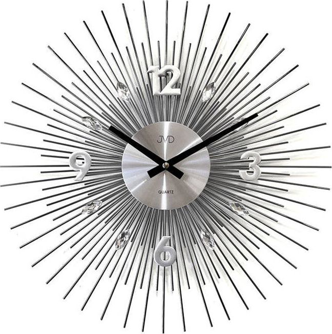 JVD Zegar ścienny JVD HT114.3 z kryształkami, średnica 45 cm
