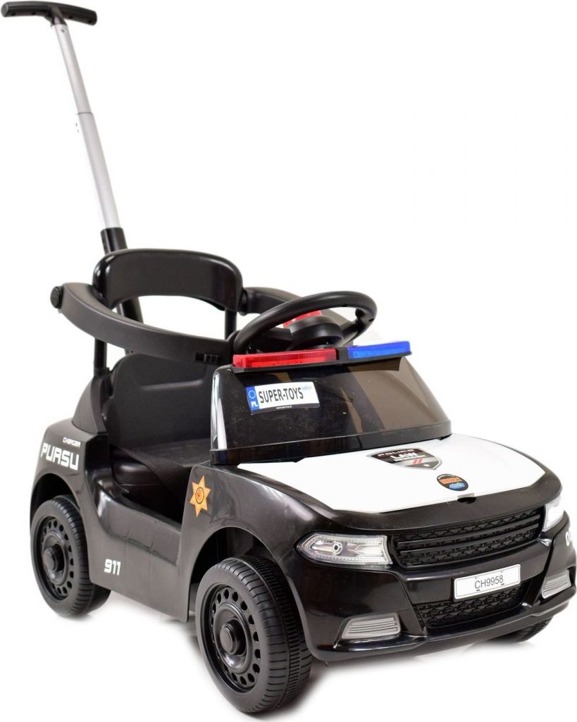 Import SUPER-TOYS Jeździk Policja Czarny (CH9958)