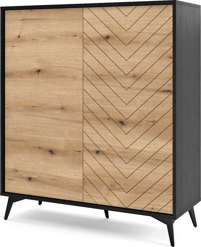 Ravio Wysoka komoda Diamond KD104 w stylu skandynawskim