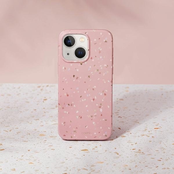 Uniq Etui UNIQ Coehl Terrazzo Apple iPhone 14 Plus różowy/coral pink