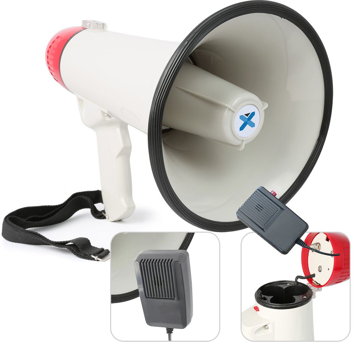 Megafon Vonyx MEG040 z mikrofonem i funkcją syreny one size