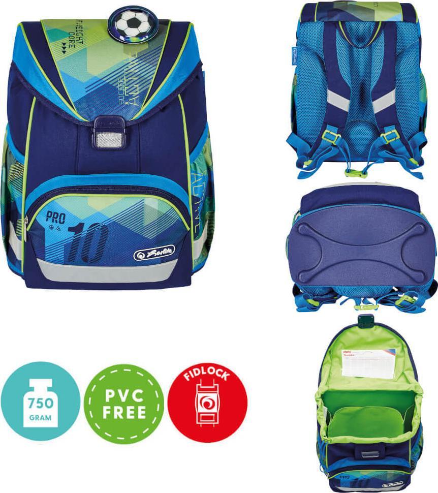 Herlitz Tornister UltraLight Plus Green Goal