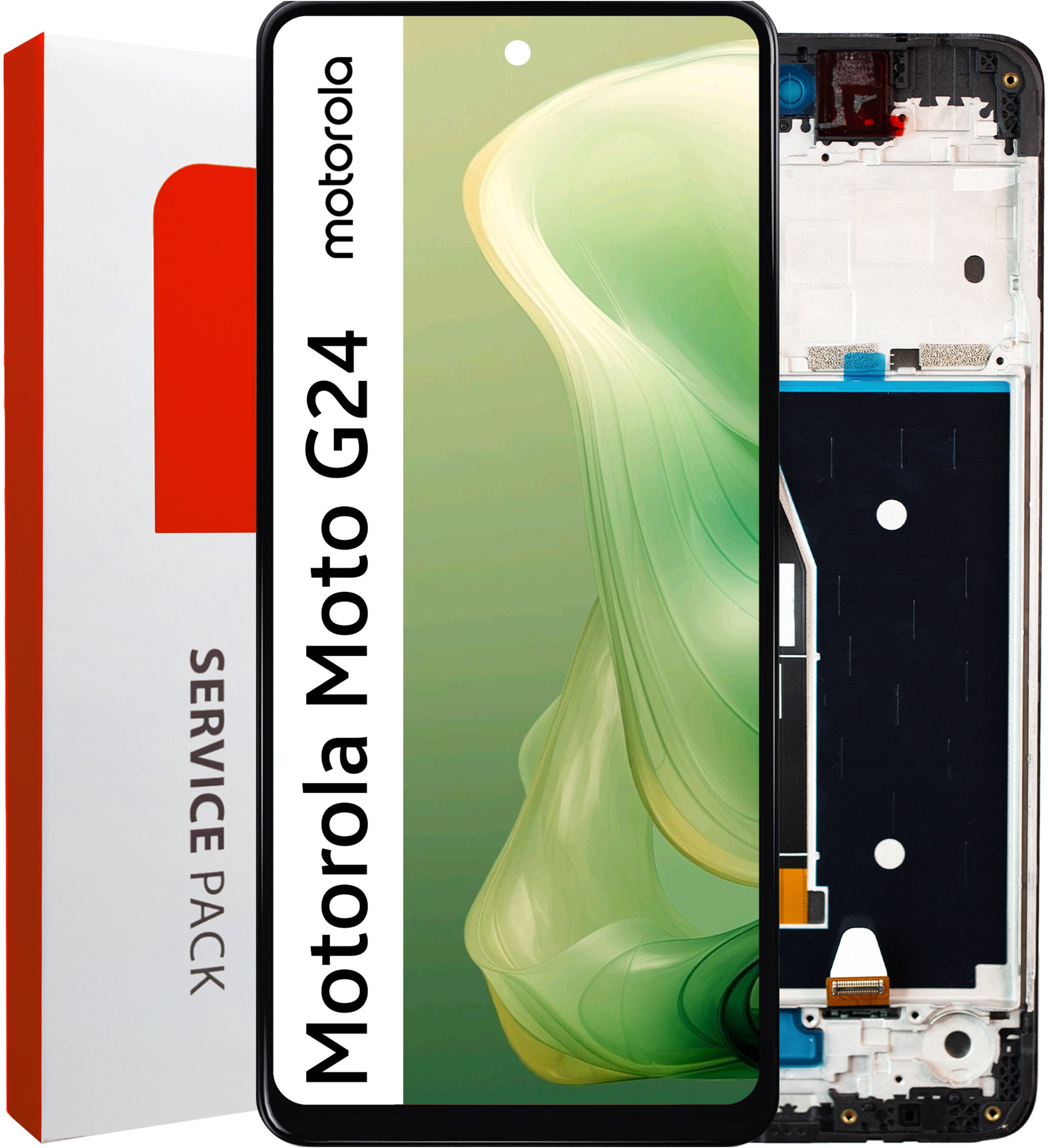 Bateria Zila Wyświetlacz do Motorola Moto G24 Ekran LCD Ramka Oryginał XT2423-1 (5904858385874)