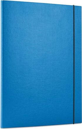 Staples Teczka skrzydłowa zamykana gumką office products niebieska