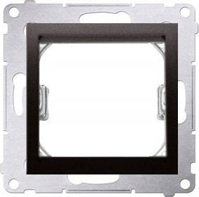 Kontakt-Simon Simon 54 Adapter (przejściówka) na osprzęt standardu 45 × 45 mm czarny mat do gniazd teleinform. Simon Connect DA45.01/49