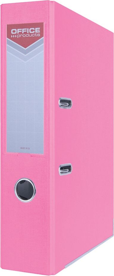 Segregator Office Products Officer dźwigniowy A4 75mm różowy (PBSX0774)
