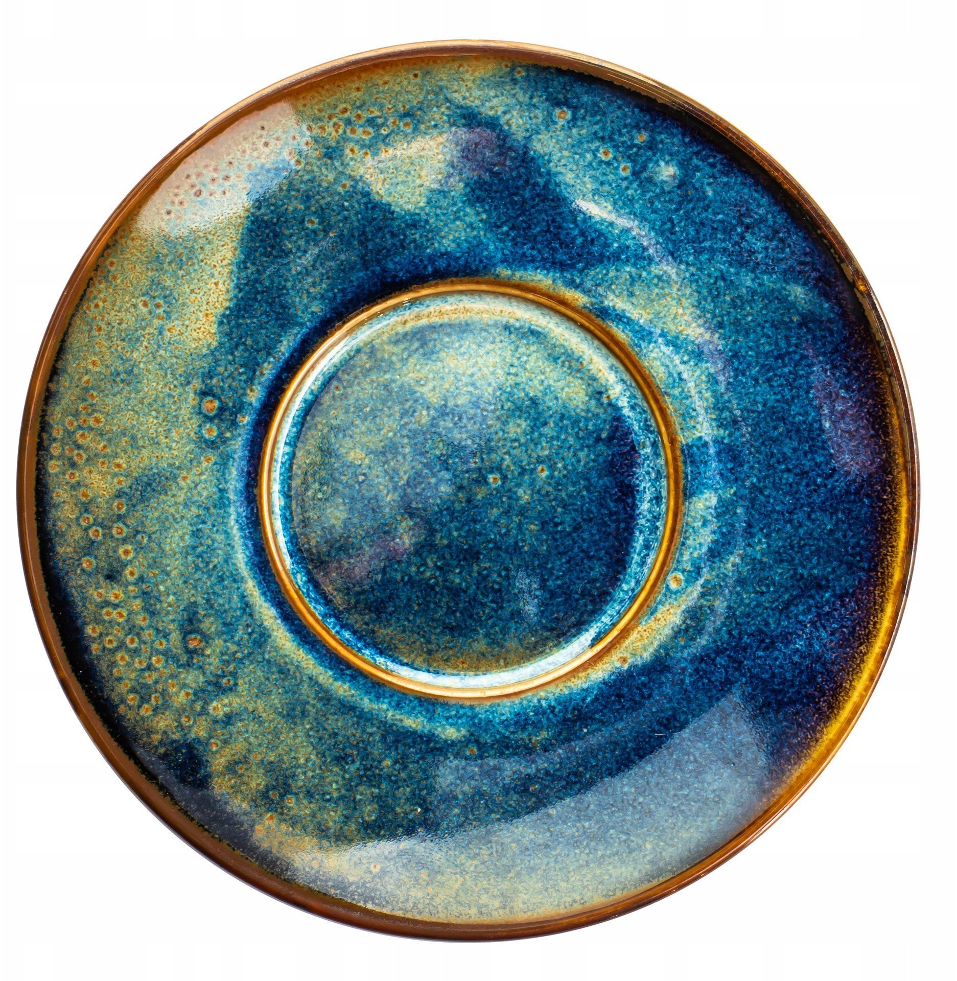 DEEP BLUE Spodek do filiżanki do espresso, śr.13 c