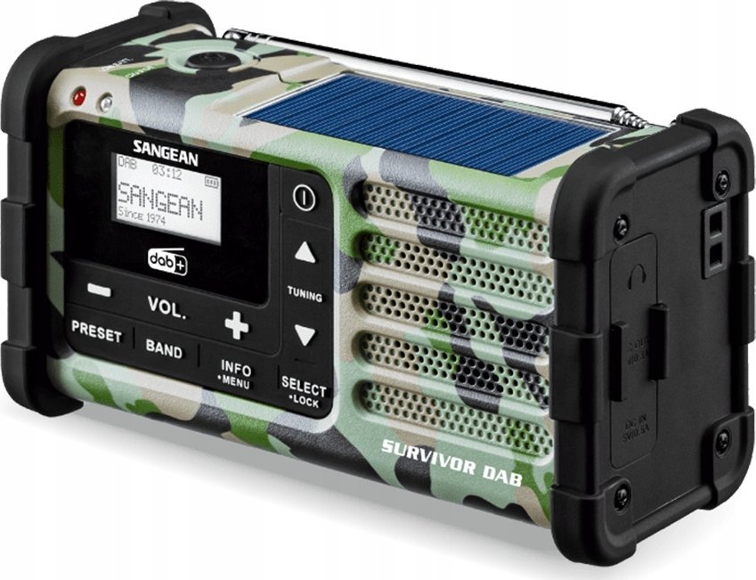 Radio Sangean Daugiafunkcis radijas Sangean DAB+ / FM-RDS kamufliažinis / MMR-88 DAB+