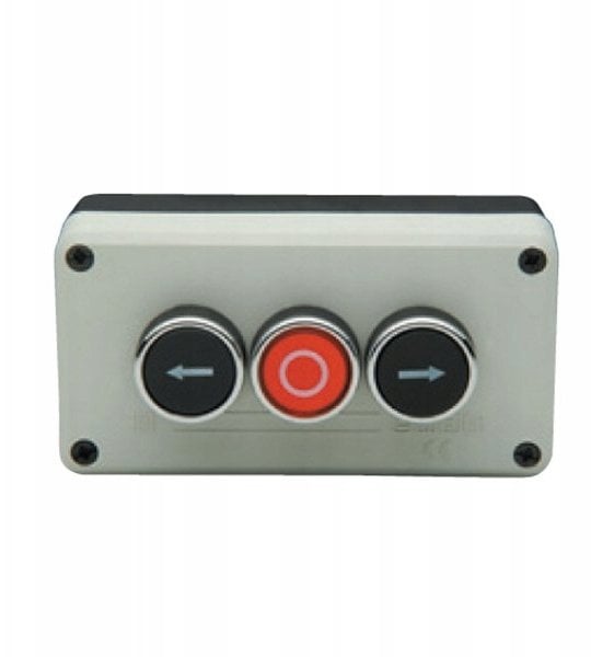 Schneider Electric Kaseta sterownicza czarny-szary 3 przyciski kryte T0-P32C1B