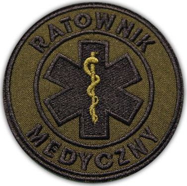 Polska Firma Emblemat RATOWNIK MEDYCZNY polowy