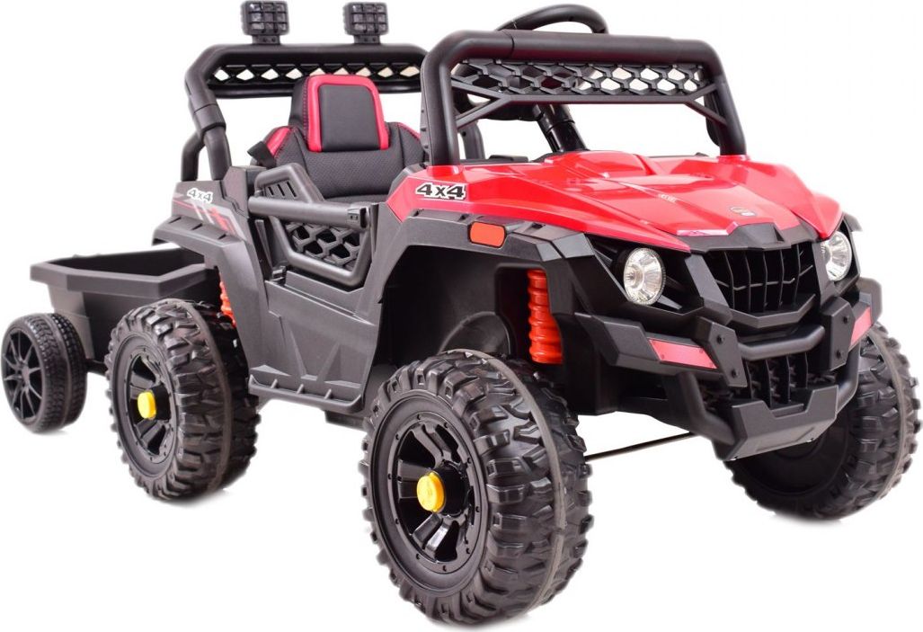 Super-Toys Auto na akumulator BUGGY Z PRZYCZEPĄ , PILOT BDM0929AL