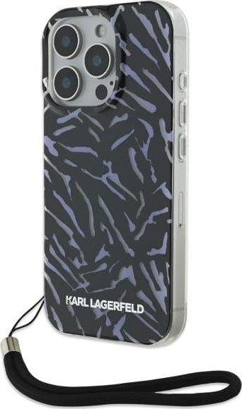 Karl Lagerfeld Karl Lagerfeld KLHCP16LHZBPKCCU iPhone 16 Pro 6.3" fioletowy/purple Zebra With Cord