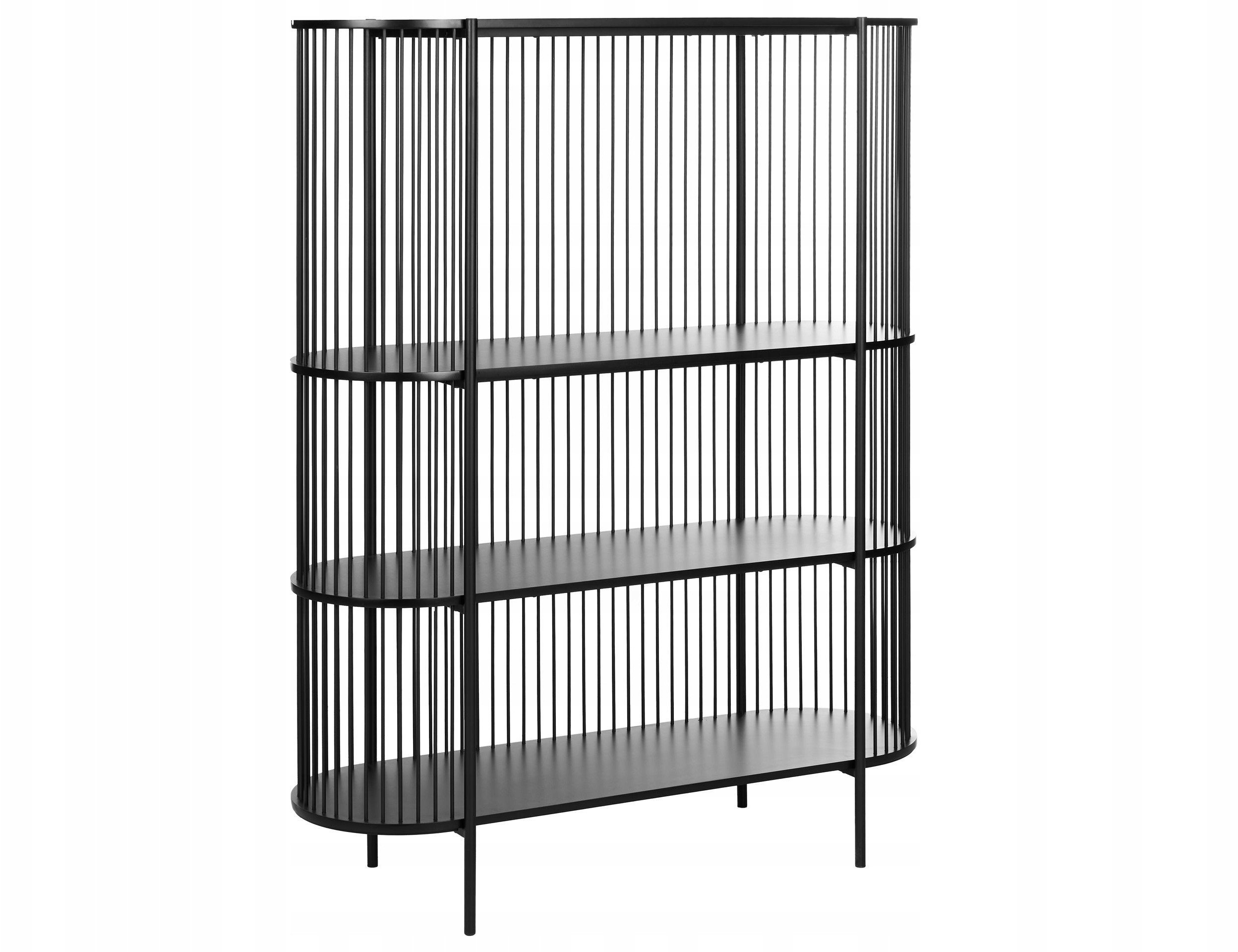 Regał 3 półki BIRSON 151 cm Czarny