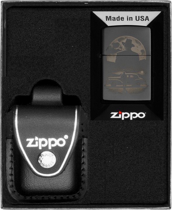 Zestaw ZIPPO Zapalniczka VINTAGE CAR AND MAN DESIGN Prezentowy No3