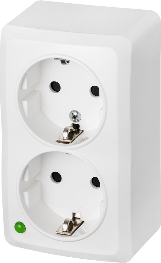 Elektro-Plast BERG Gniazdo podwójne schuko n/t 2x2P+Z 16A (3738-00)
