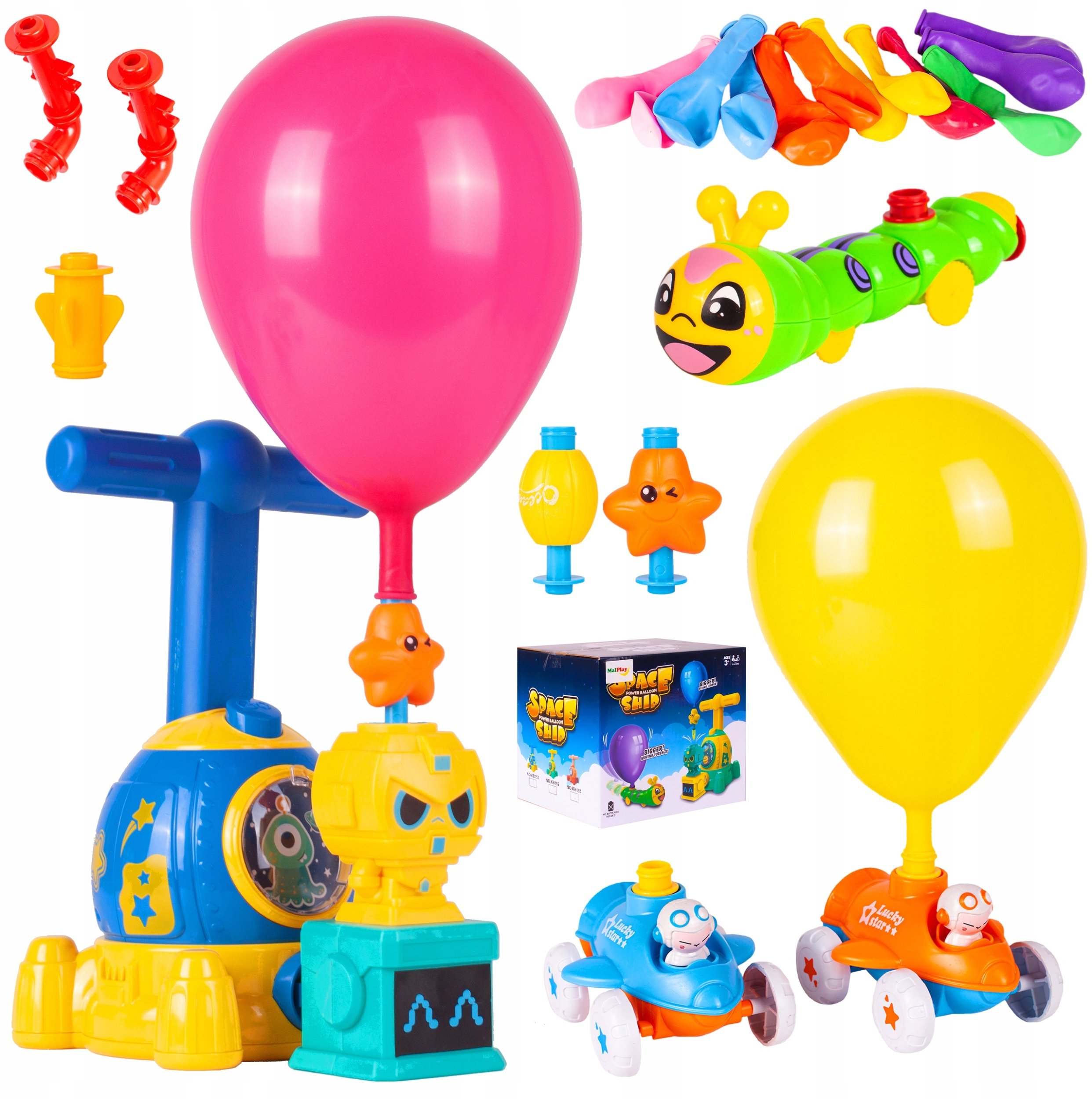 Wyrzutnia Balonowa Aerodynamiczny Statek + Pompka