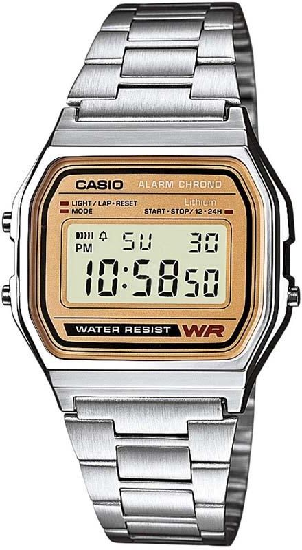 Zegarek Casio Zegarek męski Retro srebrny (A158WEA-9EF)