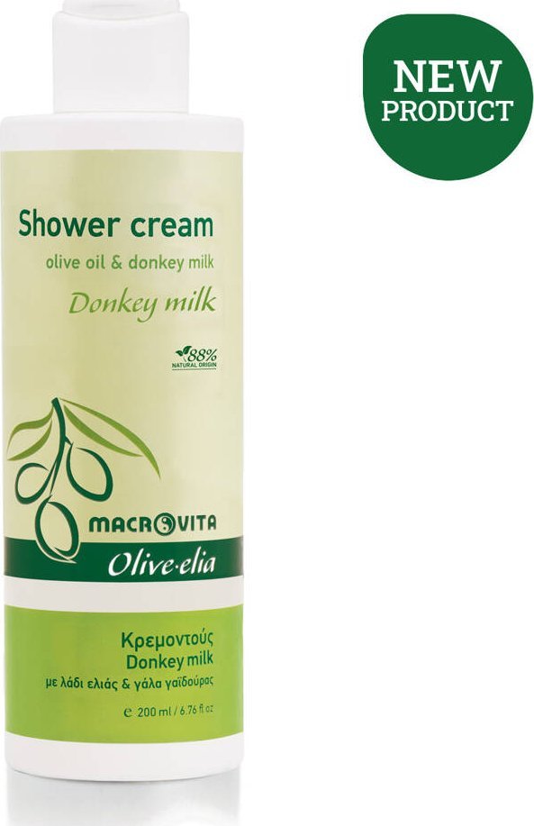 Macrovita MACROVITA Olive.elia Donkey Milk kremowy żel pod prysznic z bio-oliwą i oślim mlekiem 200ml